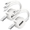 CAFELE Multi Charging Cable, 3 in 1 Retractable Charging Cable with Type C/Micro USB/IP for Phone 14 13 12 11
