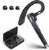 Bluetooth Single Wireless Headset, V5.3 Handsfree Earpiece with Microphone, USB-C Charge, Waterproof Earphones for