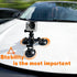Action Camera Car Windshield Mount with Triple Suction Cup Holder, 360 Degree Tripod Ball Head & Screw for GoPro, DJI