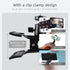 VEOOK 2-in-1 Streaming(GH-01) Guitar Phone Mount, Bass &Guitar Headstock Phone Holder Clip with Adjustable