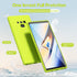 oakxco Liquid Silicone Phone Case for Samsung Galaxy Note 9, Cute Thin Slim Soft Rubber TPU Cover, Lime Neon Yellow