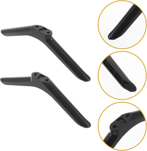 BEBEMOKO 32-inch Tv Stand Legs Replacement for Flat Panel Tv Black Non-Slip Base Support with Screws and Anti-Skid Feet