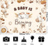 Generic 10x7ft A Baby is Brewing Baby Shower Backdrop Brown Coffee Baking Theme Cute Bear Background Feeding Bottle