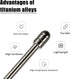 No Worn Out Titanium Alloy Fine Pencil Nibs for Wacom One Creative Pen, Replacement Tips for Galaxy Tab S8/S7, 2 Pcs