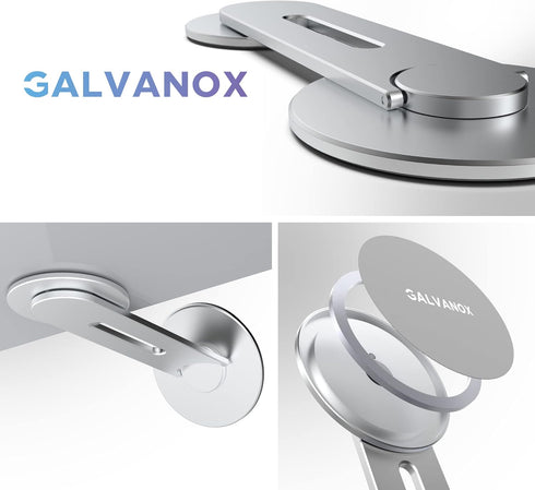 GALVANOX 12,13,14,15, 16 Magnetic Phone Holder, Fold-Away Swivel Stand Compatible with MagSafe for iPhone Pro Max |