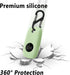Geiomoo Silicone Case Compatible with Tile Pro 2022 - Protective Cover with Carabiner (Luminous Green)