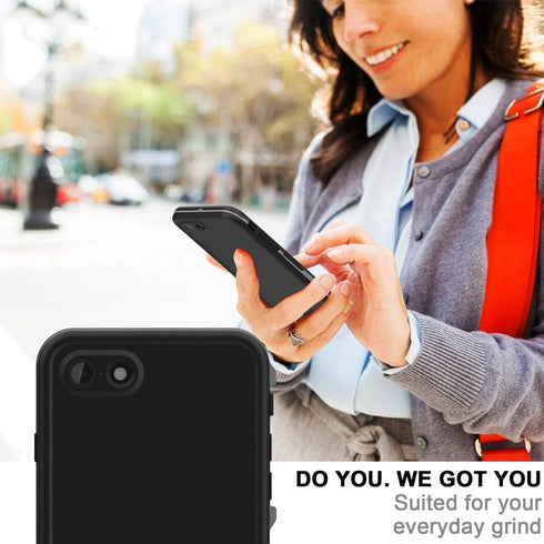 Diverbox Waterproof Case for iPhone SE 2020, iPhone 8, Shockproof IP68 Full-Body Sturdy Case with Built-in Screen