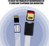 FOSA 48cm SD to SD Card Extender Cable, Memory Card Adapter Flexible Extender Cord Linker for DVD