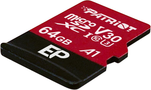 Patriot Memory 64GB A1 / V30 Micro SD Card for Android Phones, 4K Video Recording - PEF64GEP31MCX