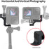 HSU 90 Degree Aluminum Vertical Bracket Adapter Elbow Mount for GoPro Hero 12/11/ 10/9 Black