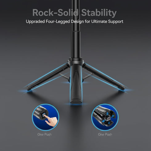 AntoFlash for Magnetic Tripod Stand for iPhone Pocket-Size Selfie Stick Mag-Safe Tripod Phone Holder with Wireless