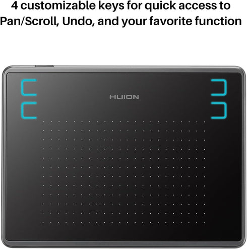 HUION H430P 4.8x3 4 Inspiroy Drawing Tablet Graphic Tablet with Battery-Free Stylus Hot Keys, Art Tablet for Drawing