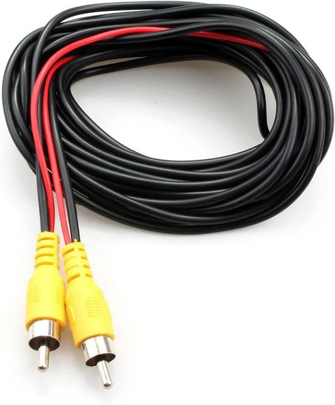 DALLUX Backup Camera RCA Video Cable, 20FT Car Reverse Rear View Camera Video Cable with Detection Wire