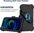 for iPhone 12 Case, iPhone 12 Pro Case with Belt Clip Holster, 2X Screen Protector, Heavy Duty Military Grade Full Body Shockproof Rugged Protective Cover for iPhone 12/12 Pro (Black B)