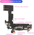 Replacement Charging Port Dock Connector for iPhone 13, USB Charger Board Flex Cable Assembly with Repair Tools