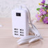 6 Ports USB Charger Hub - Desktop US Plug AC Power Wall Travel Charging Adapter Slots Charging Station