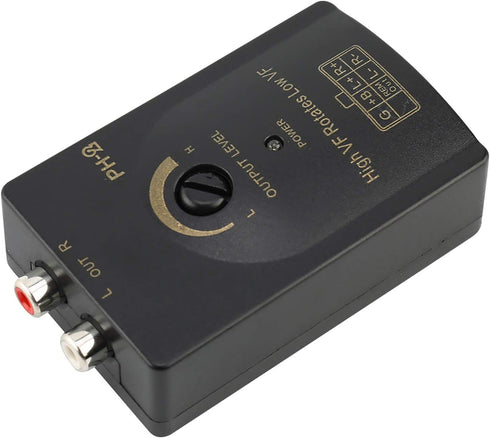 aqxreight Speaker Level Converter, Car Output Stereo Speaker High to Low Level Converter with Delay Function by aqxreight