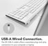 Macally Full-Size USB Wired Keyboard for Mac Mini/Pro, iMac, MacBook with Numeric Keypad