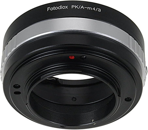 Fotodiox Lens Mount Adapter Pentax K AF Lens to MFT (Micro-4/3, M4/3) Mount Mirrorless Camera with Aperture Control Dial