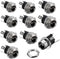 HiLetgo 10pcs DC Power Supply Jack Socket, Female Panel Mount Connector, 3-Pin 5.5 x 2.1mm