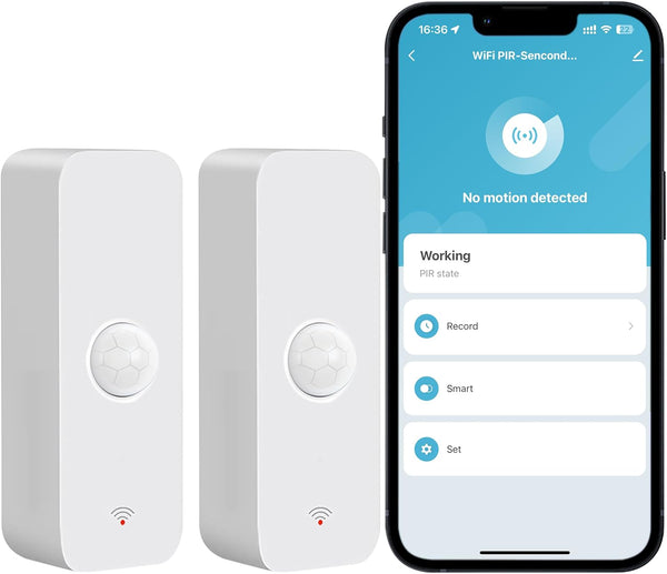 PHOVOLT WiFi Motion Sensor, Smart Motion Detector with App Alerts, Wireless Contact Sensor for Smart Home Automation,
