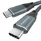 Twozoh USB C to USB C 3.2 Gen 2 Cable 20Gbps Data Transfer 100W PD Fast Charging 4K Video Output Monitor Cord (10FT,