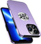 PELEPUES Shockproof Case for iPhone 13 Pro Max, Military Grade Cover with Embedded Finger Ring and Kickstand - Purple