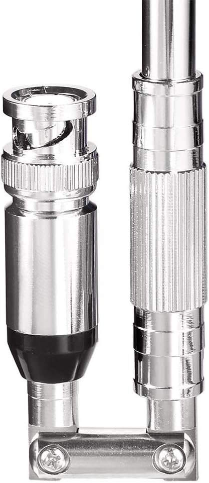 BINGFU 20-1300MHz 8 Police Scanner Antenna Section Telescopic BNC Male Compatible with Uniden Bearcat Whistler Radio