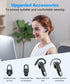 Link Dream Bluetooth Earpiece, Wireless CVC8.0 Headset for Cell Phone, Dual Mic Noise Canceling, 20Hrs Talk Time