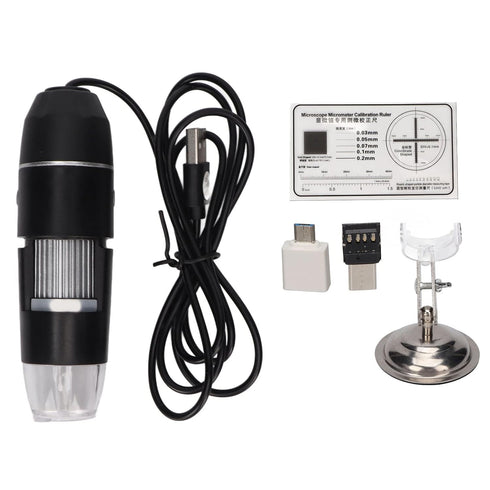 Skin Analyzer Hair Scalp Detector, 800X Magnification Portable USB Microscope with 8 Light Chips for Skin and Hair