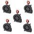 5Pcs Black Brushless DC Cooling Blower Fan 5015S, 5V, 50x15mm