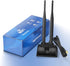 Eightwood WiFi Antenna with RP-SMA Male Connector, 2.4GHz 5GHz Dual Band Magnetic Base