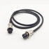 16.4 ft GX16 4 Pin Cable Double Female Head Aviation Cordset, GX16 4 Pin Panel Mount Circular Metal Aviation Connector Adapter Female to Female 20AWG (5Meter)