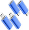 JXMOX USB C to Micro USB Adapter, 4-Pack, Type C Female to Micro USB Male Connector for Samsung Galaxy