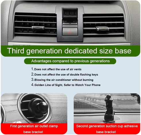 MikeHam 2007-2011 Car Phone Holder for Toyota Camry Auto Accessories[Special vehicle installationonly For Camrynon