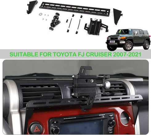 Fit for Toyota FJ Cruiser 2007-2021 - Multifunctional Car Phone Mount, Dash Panel Track Holder for Dashboard Air Vent