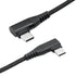 Right Angle USB C to USB C Cable 1M/3FT, 90 Degree 60W PD Type C Fast Charging & Data Transmission Nylon Braided