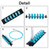 GESD 4PCS 6 Duplex 12 Core LC Adapters OM3 Fiber Patch Panel Loaded with 12 Fiber Ports Couplers Enclosure - LC UPC