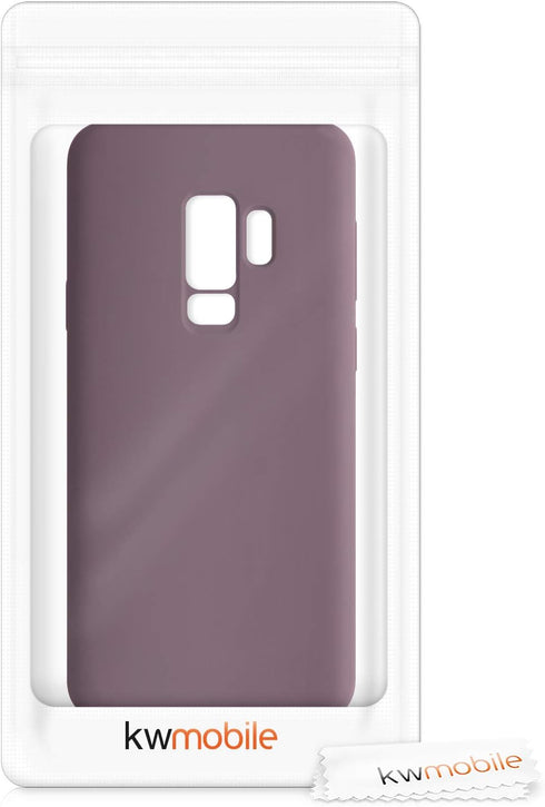 kwmobile TPU Silicone Case Compatible with Samsung Galaxy S9 Plus - Soft Finish Phone Cover in Grape Purple
