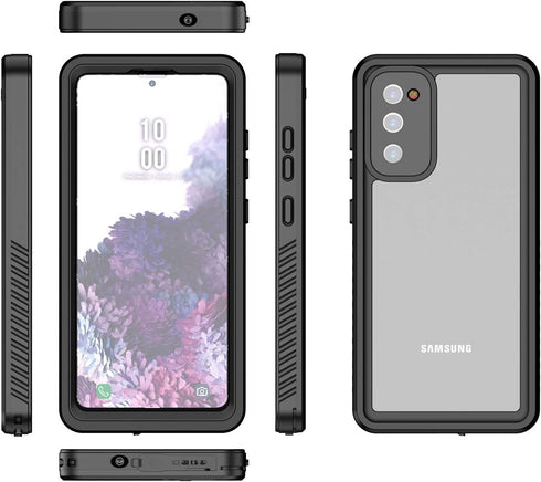 Waterproof Case for Galaxy S20 FE 5G, Shockproof, Dirtproof, Snowproof Rugged Cover for Snorkeling, Black