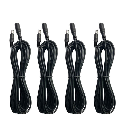 Taveky 10ft DC 12V Power Adapter Extension Cord Cable 2.1mm 5.5mm Male to