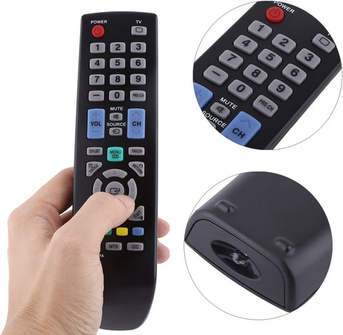 Replacement Remote Control for Samsung TV Models BN59-00857A / BN59-00865A / BN59-00942A - No Programming Required