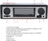 12V Bluetooth Car Radio MP3 Player, Vehicle Stereo Audio Support FM / USB / SD / AUX with Remote Control