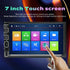 KUNFINE 7" Single Din Car Stereo Audio BT MP5 Player, USB FM Multimedia Radio with Reverse Camera and Steering Wheel