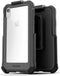 ENCASED Heavy-Duty Protective Belt Clip Case for iPhone XR with Tempered Glass Screen Protector - Falcon Gray