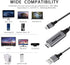USB C to HDMI Adapter with Charging Cable, 4K 30Hz Compatible with MacBook 2018, iPad Pro, 6.6FT (Black)