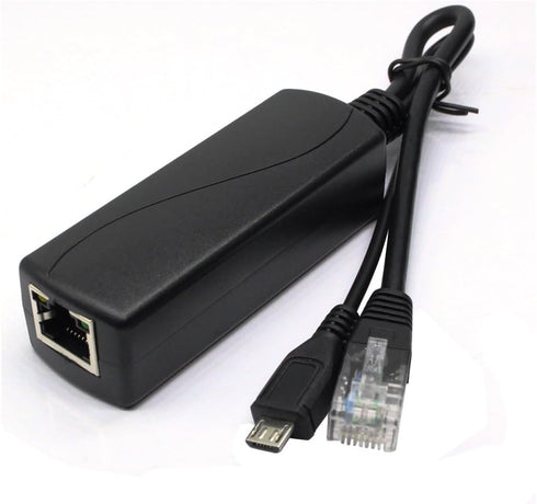 ANVISION Active 48V to 5V 2.4A PoE Splitter Adapter with Micro USB Plug, IEEE 802.3af Compliant for Tablets, Dropcam,