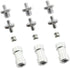 Maxmoral 3 Sets 1/4 Inch to 3/8 Inch Threaded Screw Mount Adapter Set for Camera Tripod Monopod DSLR Flash Trigger