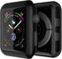 Punkcase Bumper Case for Apple Watch 44mm with Built-in Screen Protector | 9H Tempered Glass Cover | Ultra Slim Design
