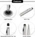 MECCANIXITY 12pcs 2 in 1 Universal Capacitive Stylus Pens for Touch Screens, Black Ink Ballpoint Pen with Stylus Tip